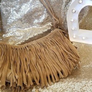 Fringe Suede Leather Bag